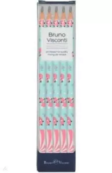 Набор карандашей чернографитовых ArtGraphix. Zefir. Lollipop. Лисички, НВ, 5 штук