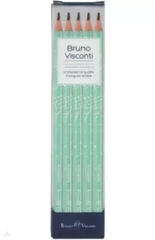 Набор карандашей чернографитовых ArtGraphix. Zefir. Шепот моря, НВ, 5 штук