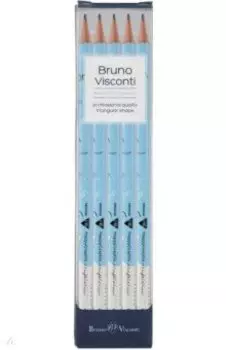 Набор карандашей чернографитовых HappyGraphix. Веселая собачка, НВ, 5 штук