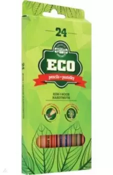 Набор карандашей в пластиковом корпусе 24 цветов Eco