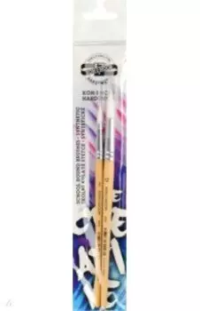 Набор кистей круглых из синтетического волокна №8, №12, 2 штуки