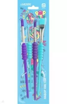 Набор кистей Pop style, синтетика, 4 шт