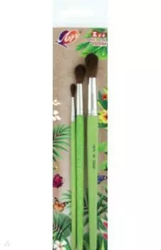 Набор кистей Zoo, пони, 3 штуки