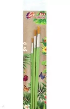 Набор кистей Zoo, синтетика, 3 штуки