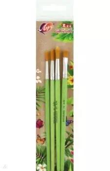 Набор кистей Zoo, синтетика, 4 штуки