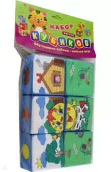 Набор кубиков Колобок, 6 штук