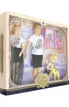 Набор кукол "Семья" с аксессуарами, коробка (79944)