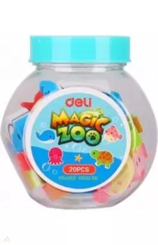 Набор ластиков "Deli. Magic Zoo" 20 шт., в ассортименте (EH03206)