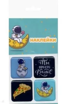 Набор леденцовых наклеек Космос, смола