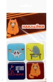 Набор леденцовых наклеек Коты, смола