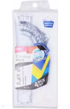 Набор линеек "Deli Exam" пластик (EG01903)