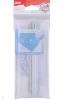 Набор линеек "Deli Macaron" алюминий (EG02404)