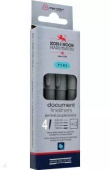 Набор линеров, черные, 4 штуки