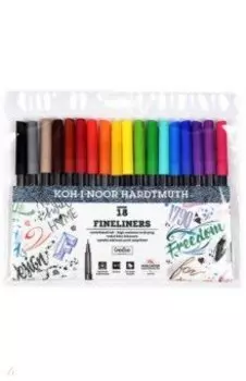 Набор линеров Fineliners, 18 цветов