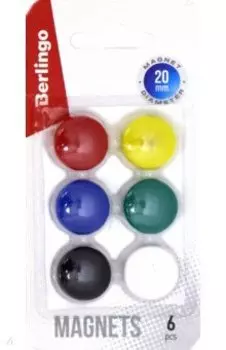 Набор магнитов 6 штук, 20 мм (SMm_02010)