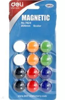 Набор магнитов для досок, 12 штук, в ассортименте