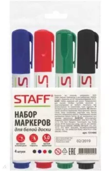 Набор маркеров для досок, 4 штуки (151495)