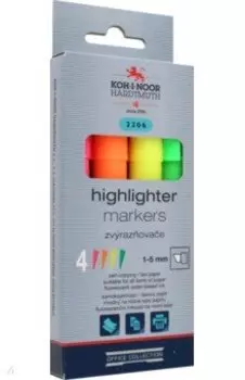 Набор маркеров-текстовыделителей, 4 цвета