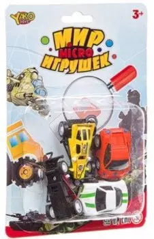 Набор машинок, 4 предмета