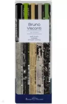 Набор масляных ручек PrimeWrite. Mix Two, 0,5 мм., синий, 5 штук