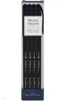 Набор масляных ручек SoftWrite. Black, синих, 4 штуки