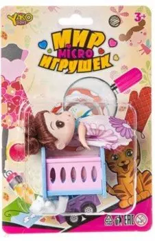 Набор мебели с куколкой и медвежонком