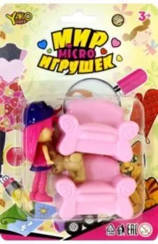 Набор мебели с куколкой, в ассортименте