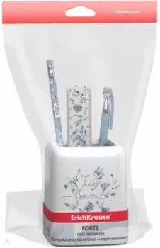 Набор настольный Forte. Frozen Beauty, белый с серой вставкой