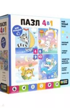 Набор пазлов 4в1. Мечтатели