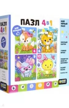 Набор пазлов 4в1. На свежем воздухе
