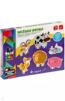 Набор пазлов "ВЕСЕЛАЯ ФЕРМА", 6 пазлов (ВВ4825)