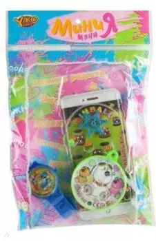 Набор пластиковый игровой часы, пинбол