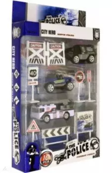Набор полицейской техники, 10 штук