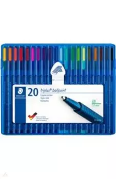 Набор ручек шариковых "Triplus Ball XB" (0,7 мм, 20 цветов) (437XBSB20)