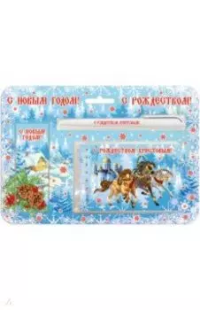 Набор с блокнотом Тройка