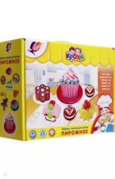 Набор с тестом для лепки Пирожное