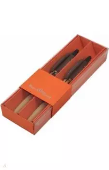 Набор шариковых автоматических ручек HappyClick. Военный паттерн. Оружие, синие, 2 штуки