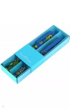 Набор шариковых ручек FreshWrite. Crazy. Круги белые, 0.7 мм., синий, 2 штуки