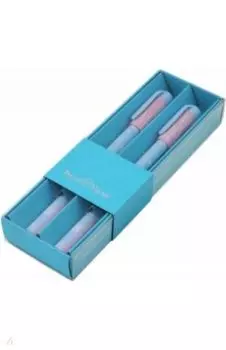 Набор шариковых ручек HappyWrite. Зефир животные. Панды, синие, 2 штуки