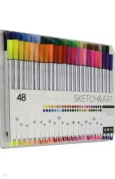 Набор скетч линеров 48 цветов "SKETCH&ART" 0.4 мм (36-0015)