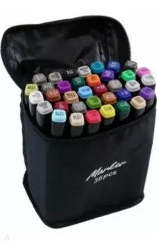 Набор скетчмаркеров, 36 цветов, двусторонние