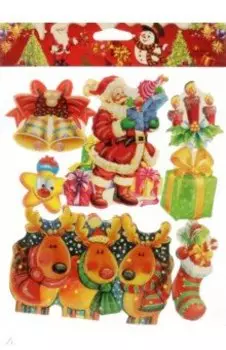 Набор стикеров Поезд Деда Мороза