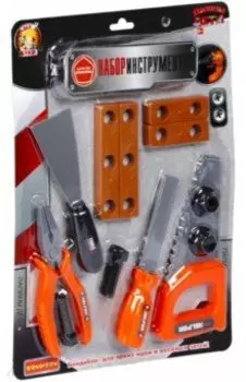 Набор строительных инструментов Папины дети, 12 предметов