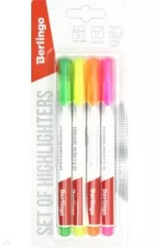 Набор текстовыделителей 4 цвета "Slim" (BTt_40109)