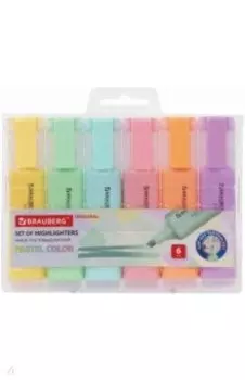 Набор текстовыделителей 6 штук "PASTEL" (151698)