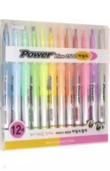 Набор текстовыделителей Рower Line, 12 цветов