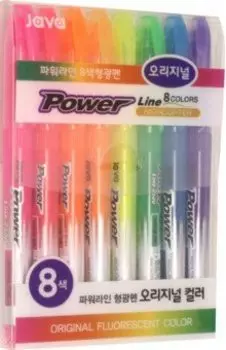 Набор текстовыделителей Рower Line, 8 цветов