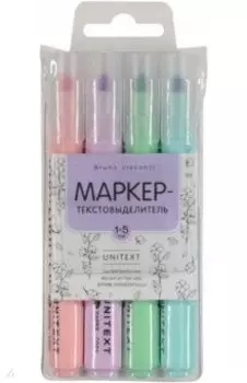 Набор текстовыделителей UniText, 4 штуки