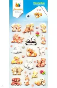 Набор зефирных наклеек "Детеныши животных"