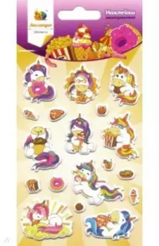 Набор зефирных наклеек "Единорог 3"